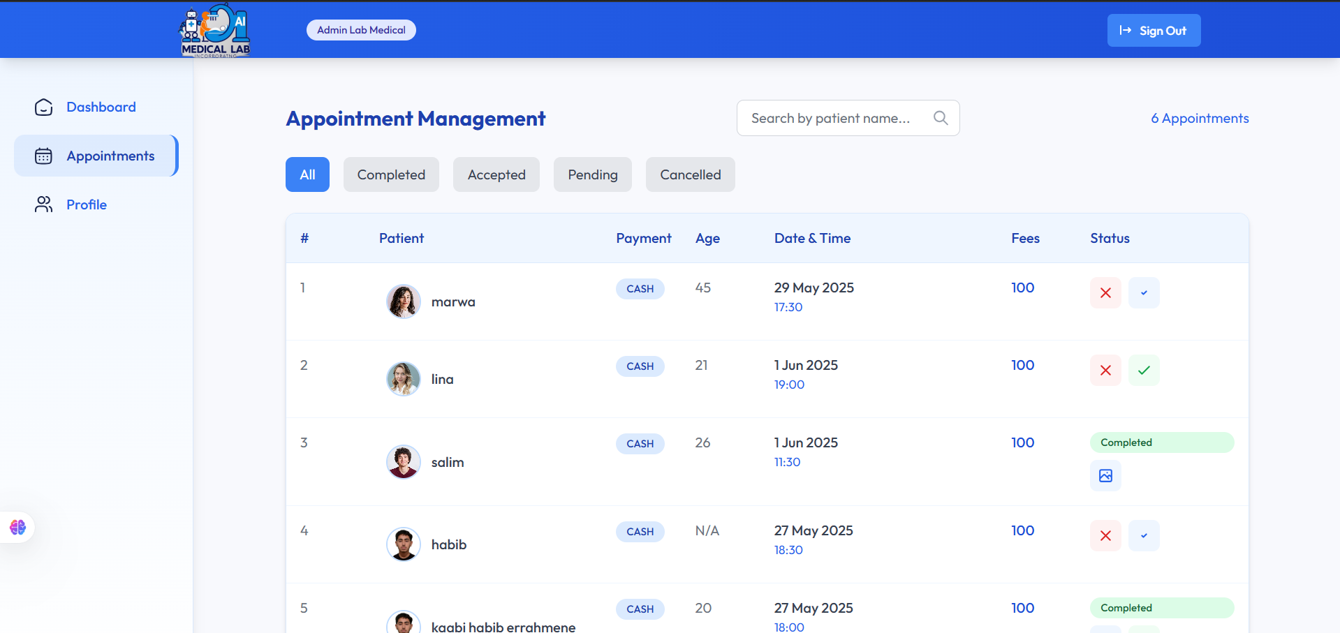 AI Medical Lab Website screenshot 3